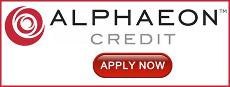 Alphaeon Credit Logo With Apply Now Action Button