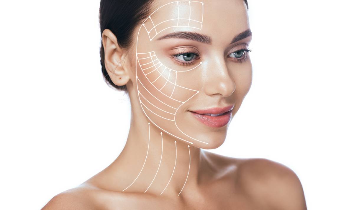 Concept image of how facelift can make you look younger